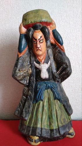 Japanese ceramic samurai - ceramic,