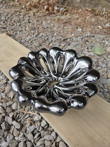 Splash chrome decorative bowl - decorative,