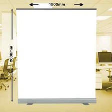 1500mm Wide x 2000mm High Zoom Call / Projection White Screen PHOTO BACKDROP