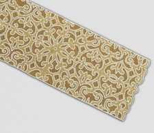 Hand Beaded Table Runner Gold