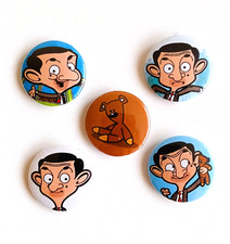 Mr Bean Badge Button Set 25mm