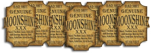 Badshit moonshine labels wine - moonshine,