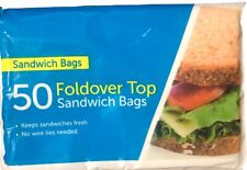 50 X Sandwich Bags Fold over Top Sandwich bags Toaster Bags Food Bags