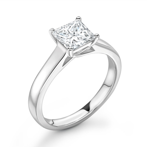 Diamond solitaire engagement - diamond,