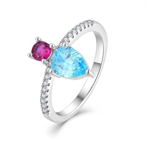Moissanite toi moi pavé - et,