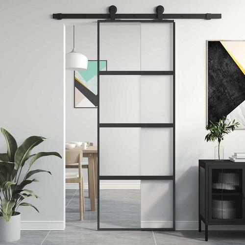 Vidaxl sliding door black - sliding,