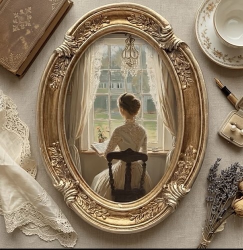 Vintage gold photo frame - photo,