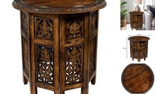 Solid Wood Accent End Table -