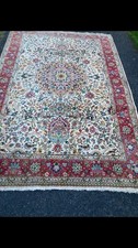 Vintage silk and wool Rug