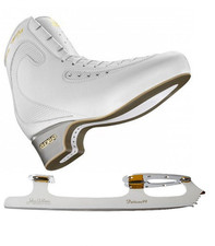 Edea Ice Fly Boots + John Wilson Pattern 99 Blades - WHITE/BLACK