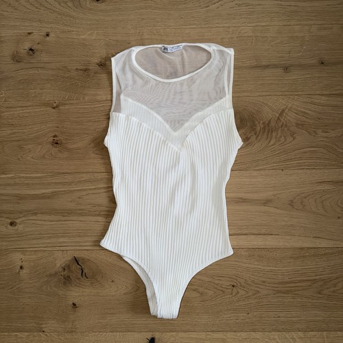 White zara bodysuit size small - size,