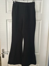 Reclaimed Vintage Black Flared Trousers - Size 10 Brand New Without Tags Women’s