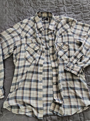 Levi vintage plaid button - vintage,