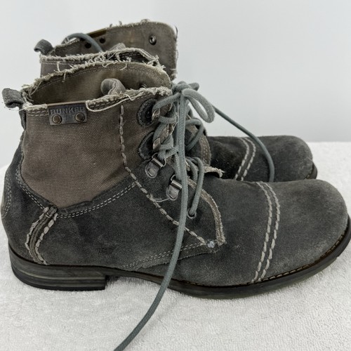 Bunker boots suede lace - bunker, up