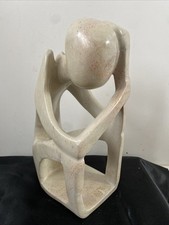 Soapstone Hand Carved Thinking