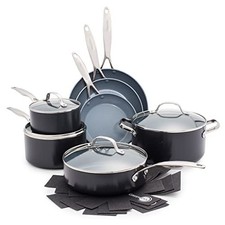 GreenPan Valencia Pro Hard Anodised Healthy Ceramic Non-Stick 11-Piece Cookware