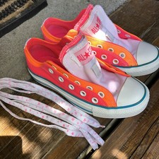 Converse Chuck Taylor Hi  Double Tongue OX Pink Size UK 3