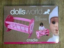 Dolls Wooden Cradle, Quilt