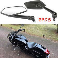 For Suzuki Intruder 1500 Volusia 800 1400 Pair Motorcycle Rear View Mirror Black