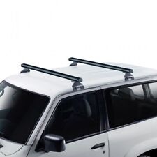 Set 2 Roof Rack Aluminum Black