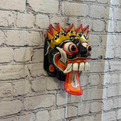 25cm rangda demon - black, dragon