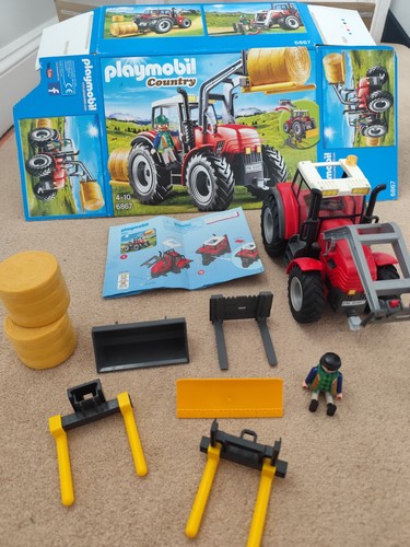Playmobil 6867 red - red, tractor