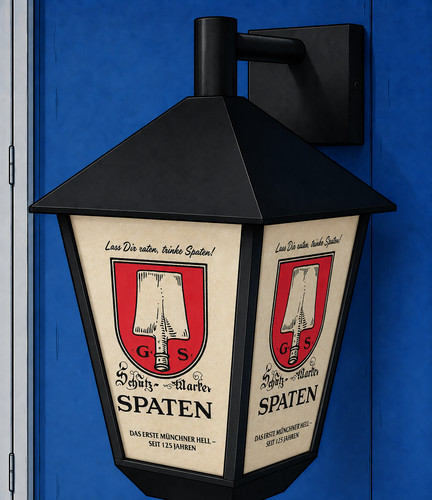 Spaten beer large wall - large, lantern