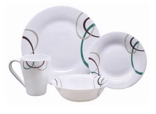 Pls horizon opalware - horizon, 16-piece