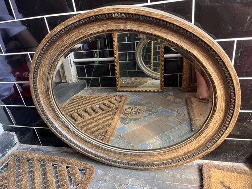 Antique edwardian oval oak - antique,
