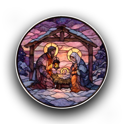 Religious nativity scene - religious, v5