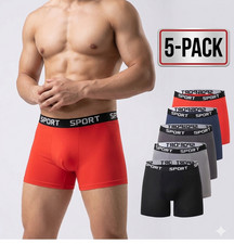 5 PACK Mens Underwear Sport