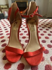 Woman’s Red Strappy Heels Size 5