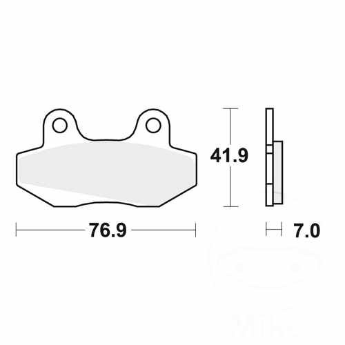 Brake pad front fit - brake,