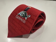 GUINNESS Red Tortoise Silk Tie