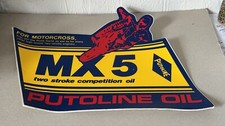 Vintage MX5 PUTOLINE OIL For Motocross Sticker- Original