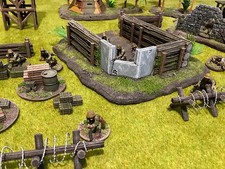 WWII Defences, Tank/Artillery, 3D Printed Historic Scenery Terrain, WWII, 28mm,