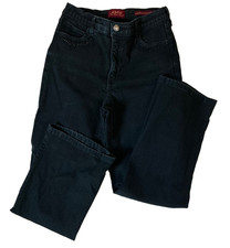 Nydj black denim - size, 8