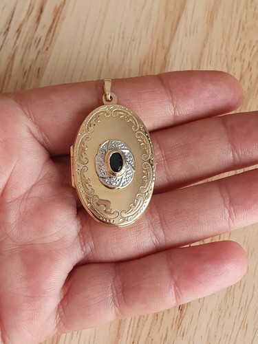9ct gold natural sapphire - sapphire, &