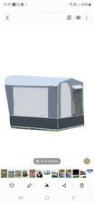 Camptech Caravan Awning Size 18  Steel Poles With 2 Tall Annexe 