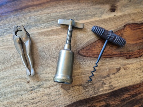 Vintage corkscrew bottle - corkscrew,