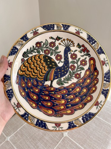 Vintage lindos greece peacock - vintage,