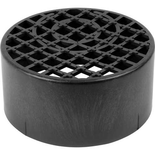 Round deep gulley grid black - deep,