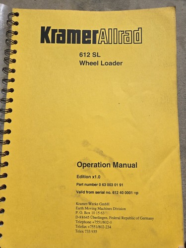 Kramer allrad 612 - allrad, sl