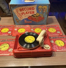 Marx Toys 1970s Vintage 9 x Kidditunes 78rpm Record Player