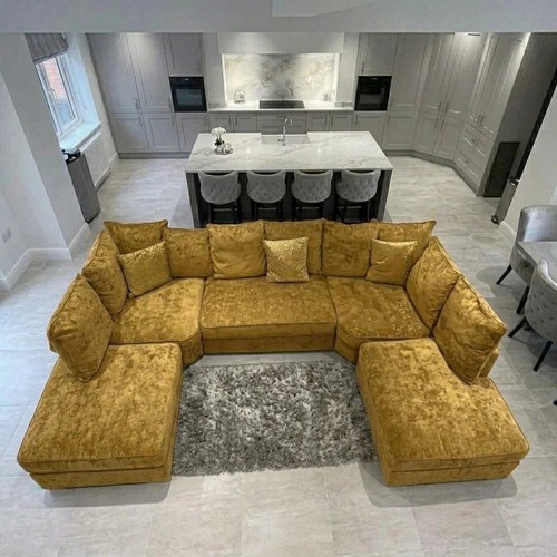 Luxury shape sofa - –, velvet