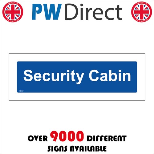 Sign security cabin guards - sign,