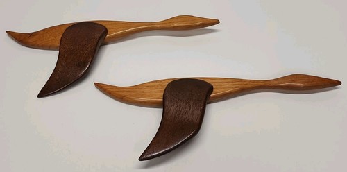 Vintage wood flying - wood, ducks