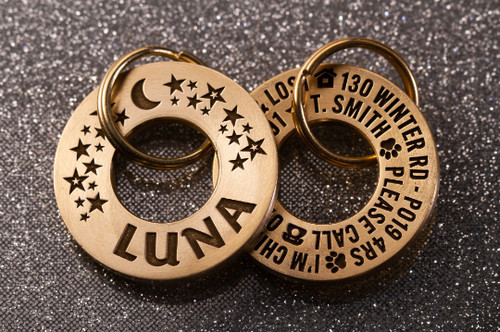 Moon stars stainless steel - moon,