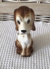 Vintage China Seated Dog Ornament Statue - Spaniel Figurine