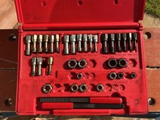 SNAP ON RTD48 metric/AF RETHREADER TAP DIE KIT 35 piece (used)